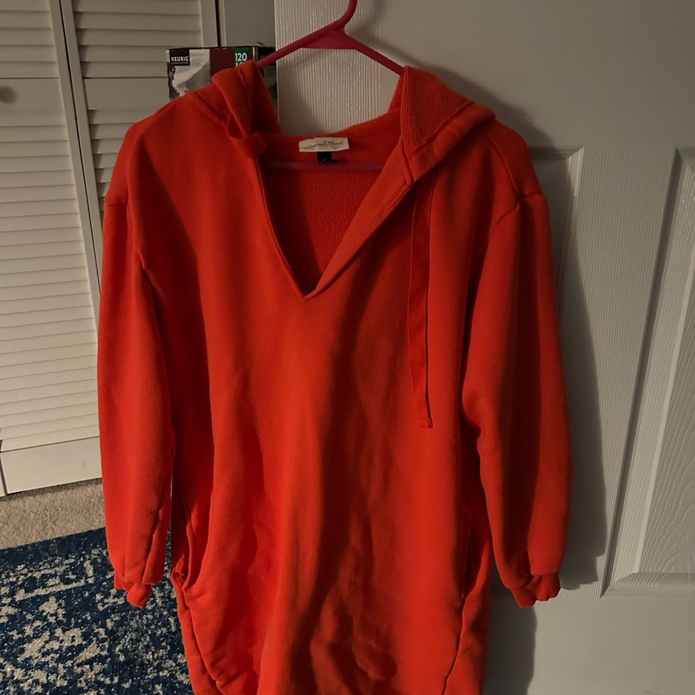 Universal Thread Vibrant Orange Hoodie Dress